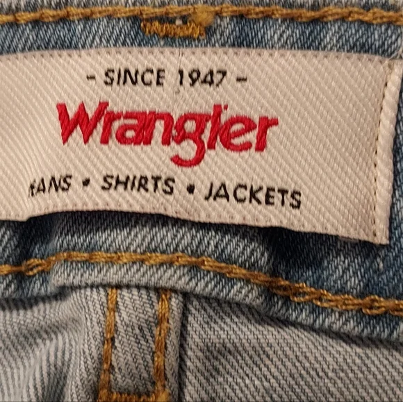 Wrangler High Rise Kick Flare Denim Jean Size 6 28 Light Wash NEW NWT - Picture 12 of 15